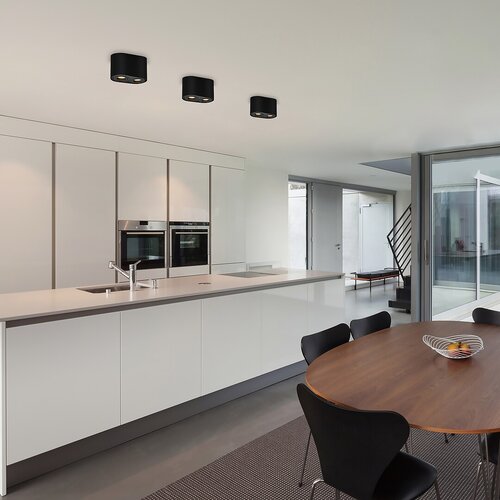 Plafoniera Kobald, negru mat, 2xGU10, IP20, Rabalux, 2051