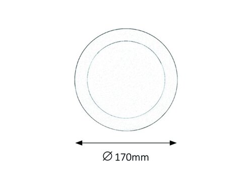 Spot LED incastrat Lois, crom, 800lm, 12W, 4000K, IP44, Rabalux 5585