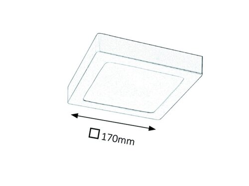 Plafoniera LED Lois, crom satin, 12W, 800lm, 3000K, IP20, Rabalux, 2667