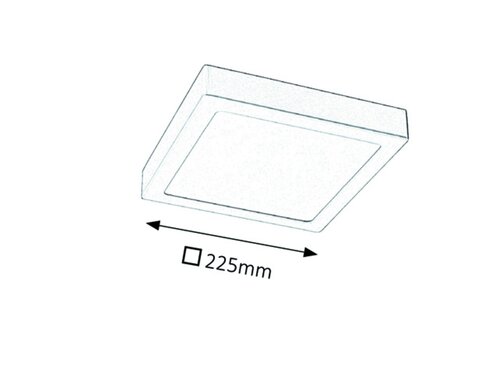 Plafoniera LED Lois, crom satin, 18W, 1400lm, 3000K, IP20, Rabalux, 2668