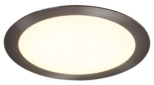 Spot LED incastrat Lois, crom satin, 1400lm, 18W, 3000K, D.22,5cm, IP20, Rabalux 5575