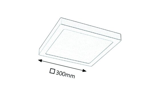 Plafoniera LED Lois, crom satin, 24W, 1700lm, 3000K, IP20, Rabalux, 2669