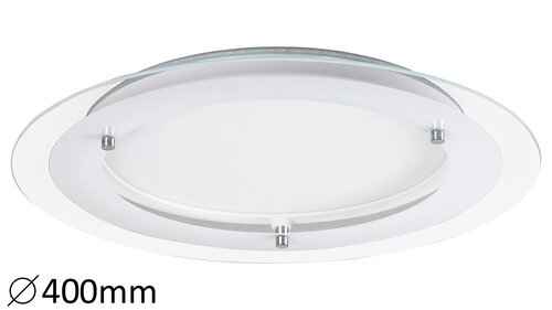 Plafoniera LED Lorna, alb, 18W, 1700lm, 4000K, IP20, Rabalux, 3487