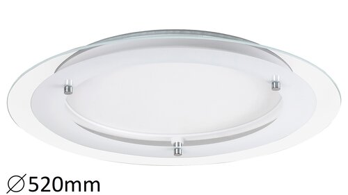 Plafoniera LED Lorna, alb, 22W, 2200lm, 4000K, IP20, Rabalux, 3488