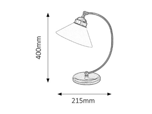 Veioza Marian, bronz, 1xE27, Rabalux 2702