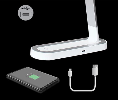 Veioza Misha, alb, 400lm, LED 7W, 4000K, Rabalux 3349