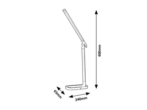 Veioza Misha, negru, 400lm, LED 7W, 4000K, Rabalux 3350