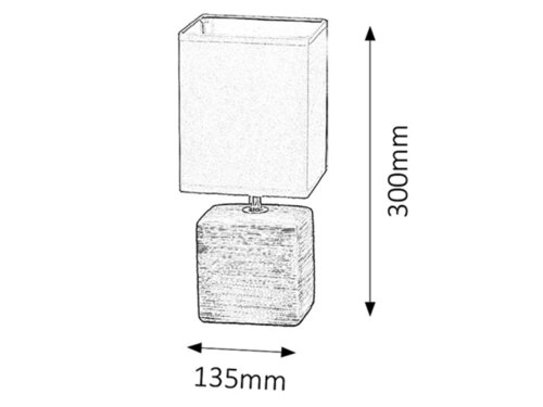 Veioza Orlando, gri, E14 1x 40W, Rabalux 4458
