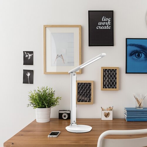 Veioza birou LED Osias, alb, 400lm, LED 9W, 2700-6500K, Rabalux 6979