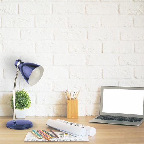 Veioza birou Patric, albastru, 1xE14, Rabalux 4207