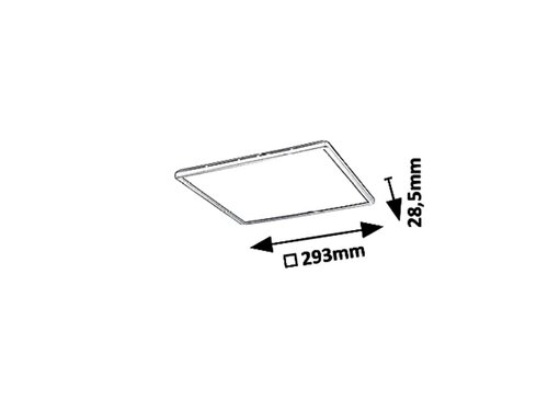 Plafoniera LED Pavel, alb, 18W, 1700lm, 4000K, IP20, Rabalux, 3429