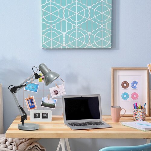 Veioza birou Samson, argintiu, 1xE27, Rabalux 4213