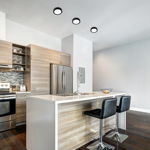 Plafoniera LED Shaun, negru, 12W, 1035lm, 4000K, IP20, Rabalux, 2686