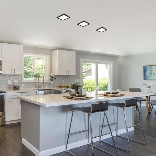 Plafoniera LED Shaun, negru, 12W, 1035lm, 4000K, IP20, Rabalux, 2689