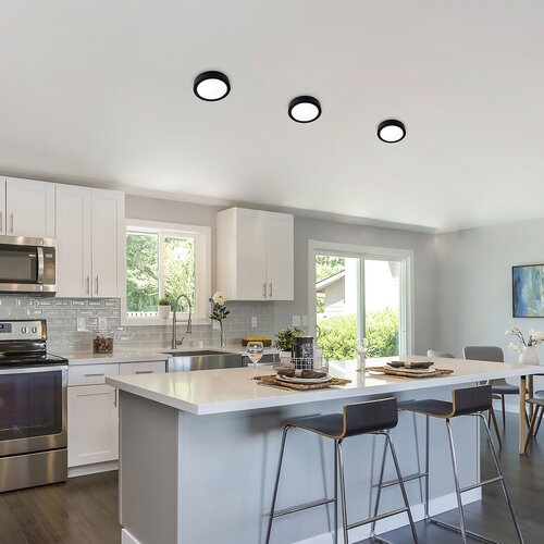 Plafoniera LED Shaun, negru, 17W, 1500lm, 4000K, IP20, Rabalux, 2687