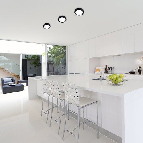 Plafoniera LED Shaun, negru, 24W, 2300lm, 4000K, IP20, Rabalux, 2688