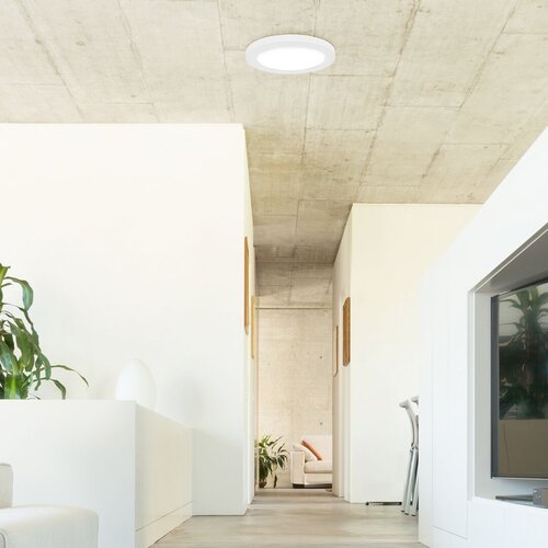 Plafoniera LED Sonnet, alb, 18W, 1880lm, 4000K, senzor de miscare, IP20, Rabalux, 1491