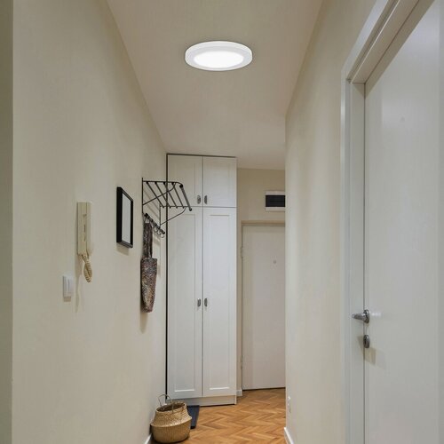 Plafoniera LED Sonnet, alb, 30W, 2800lm, 4000K, senzor de miscare, IP20, Rabalux, 1492