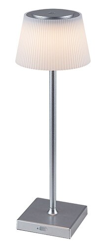 Veioza LED interior/exterior Taena, argintiu, 4W, 200lm, 3000K-5000K, IP44, Rabalux, 76013