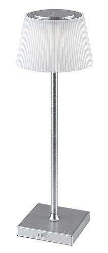 Veioza LED interior/exterior Taena, argintiu, 4W, 200lm, 3000K-5000K, IP44, Rabalux, 76013