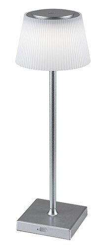 Veioza LED interior/exterior Taena, argintiu, 4W, 200lm, 3000K-5000K, IP44, Rabalux, 76013