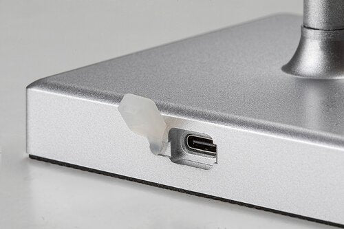 Veioza LED interior/exterior Taena, argintiu, 4W, 200lm, 3000K-5000K, IP44, Rabalux, 76013