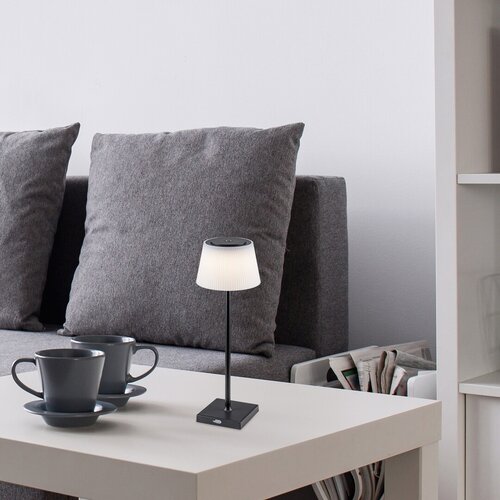 Veioza LED interior/exterior Taena, negru, 4W, 200lm, 3000K-5000K, IP44, Rabalux, 76010