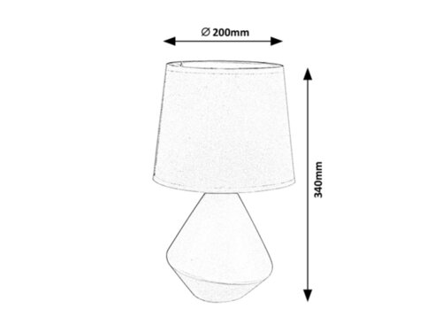 Veioza Wendy, maro, E14 , Rabalux 5221