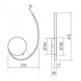 Aplica LED Nexus, alb mat, 16W, 1221lm, 3000K, IP20, Smarter, 01-2955