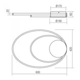 Plafoniera LED Nexus, alb mat, 45W, 3452lm, 4000K, L.60cm, IP20, Smarter, 01-2958