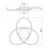 Lustra LED Nexus, alb mat, 55W, 4113lm, 3000K, D.60cm, IP20, Smarter, 01-2959