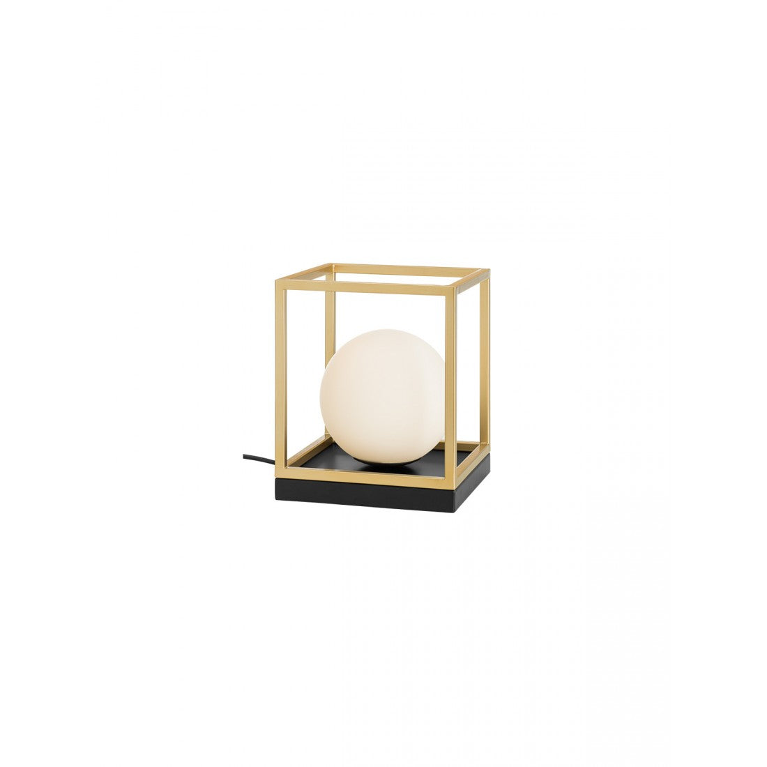 Veioza Zodiac, negru/alama, sticla, 1xE14, H.22cm, IP20, Smarter, 01-3052