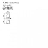 Veioza Zodiac, negru/alama, sticla, 1xE14, H.22cm, IP20, Smarter, 01-3052