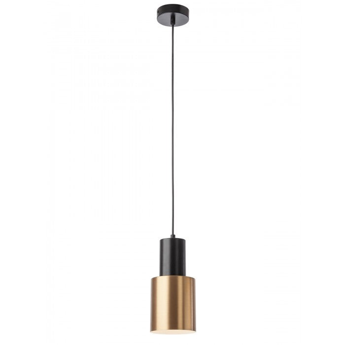 Suspensie Aurum, negru/alama, 1XE27, D.12 cm, Smarter 01-3080