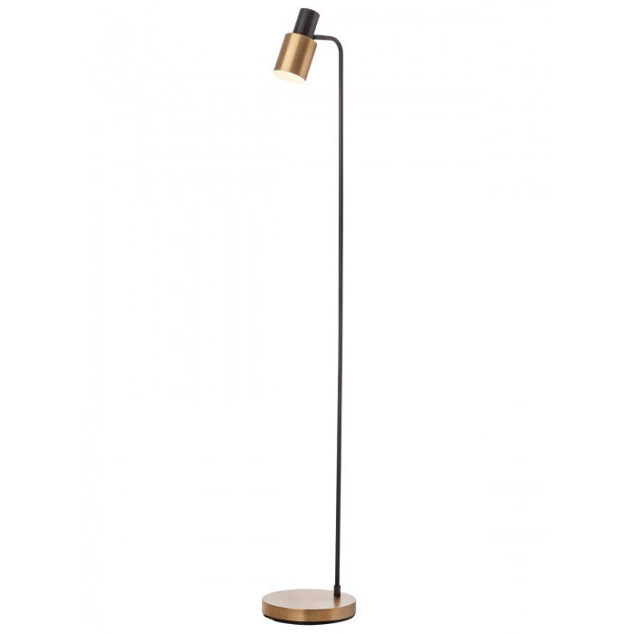 Lampadar Aurum, negru/alama, 1XE27, H.144 cm, Smarter, 01-3082