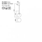 Lustra suspendata Global, negru mat, 1xE27, D.20cm, IP20, Smarter, 01-3166