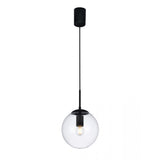 Lustra suspendata Global, negru mat, 1xE27, D.20cm, IP20, Smarter, 01-3166