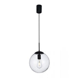 Lustra suspendata Global, negru mat, 1xE27, D.25cm, IP20, Smarter, 01-3168