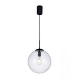 Lustra suspendata Global, negru mat, 1xE27, D.30cm, IP20, Smarter, 01-3170