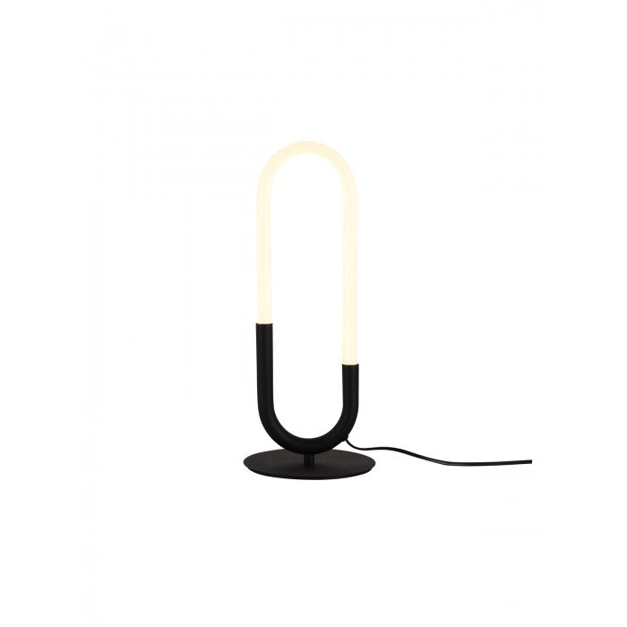 Veioza Latium, negru mat, LED, 9W, 1300 lumeni, alb cald 3000K, H.44 cm, Smarter 01-3186