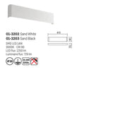 Aplica LED Pepas,negru mat, 14W, 729lm, 3000K, L.41cm, IP20, Smarter, 01-3203