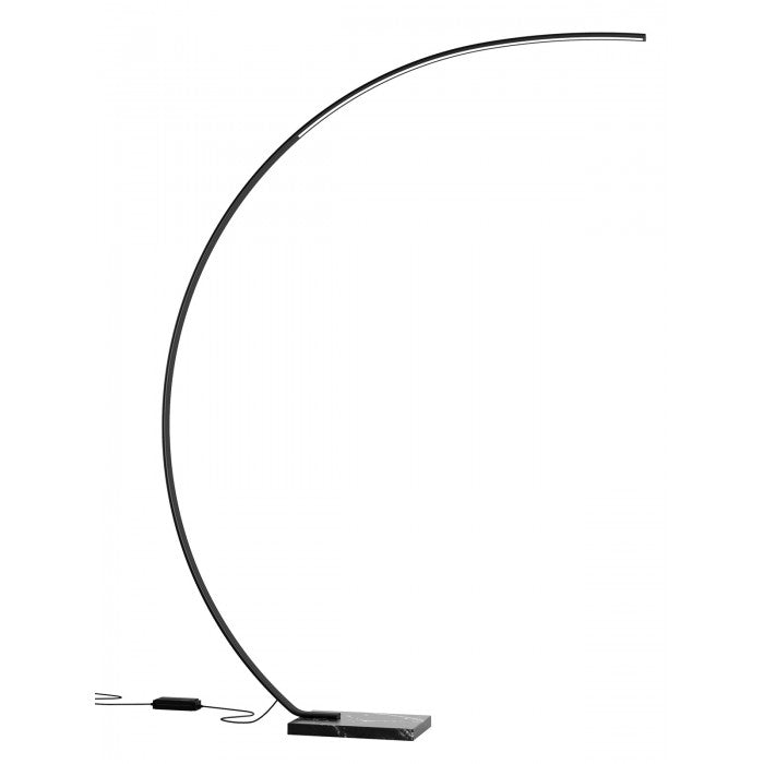 Lampadar Carver, negru mat, LED, 16W, 1600 lumeni, alb cald 3000K, H.192 cm, Smarter 01-3217