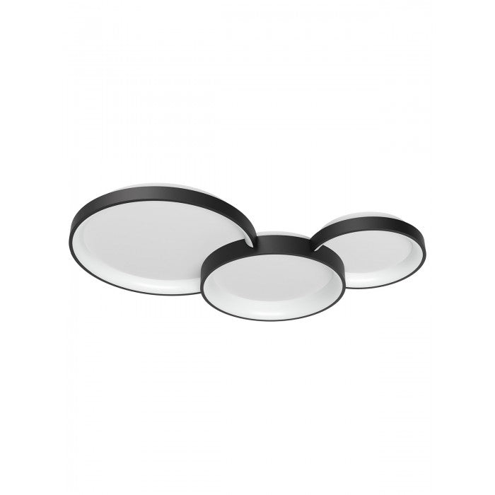 Plafoniera Combi, negru mat, LED CCT, 72W, 3000/4000/6000K, 5898 lumeni, L. 105 cm, Smarter 01-3375