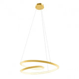 Lustra LED suspendata Storm, auriu mat, 60W, 4544lm, 3000K, 4000K, 6000K, D.80cm, IP20, Smarter, 01-3377