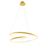 Lustra LED suspendata Storm, auriu mat, 72W, 5715lm, 3000K, 4000K, 6000K, D.100cm, IP20, Smarter, 01-3380