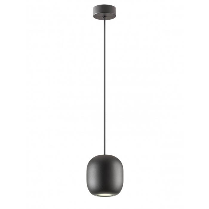 Lustra suspendata Boom, negru mat, 1XGU10, D.12 cm, Smarter 01-3477