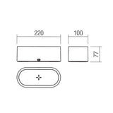 Veioza LED RGB Lumera, 3.5W, dimabila, culori RGB comutabile, functie touch, incarcator wireless, alba, moderna, Smarter 01-3532