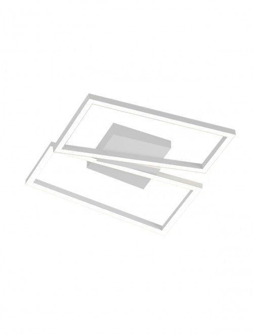 Plafoniera LED Slash, alb mat, 30W, 2189lm, 3000K/4000K/6000k, L.50cm, IP20, Smarter, 01-3537