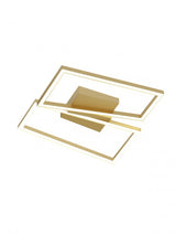 Plafoniera LED Slash, auriu mat, 30W, 2035lm, 3000K/4000K/6000k, L.50cm, IP20, Smarter, 01-3538