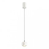 Lustra suspendata LED Aves, alb mat, 12W, 720lm, 3000K, H.200cm, IP20, Smarter, 01-3546